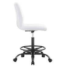 Load image into Gallery viewer, Ripple Armless Vegan Leather Drafting Chair by Modway

