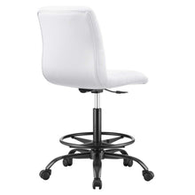 Load image into Gallery viewer, Ripple Armless Vegan Leather Drafting Chair by Modway
