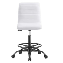 Load image into Gallery viewer, Ripple Armless Vegan Leather Drafting Chair by Modway
