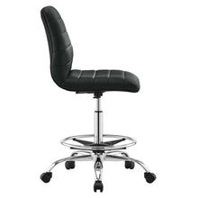 Load image into Gallery viewer, Ripple Armless Vegan Leather Drafting Chair by Modway

