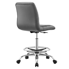 Load image into Gallery viewer, Ripple Armless Vegan Leather Drafting Chair by Modway
