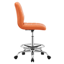 Load image into Gallery viewer, Ripple Armless Vegan Leather Drafting Chair by Modway
