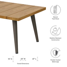 Load image into Gallery viewer, Meadow Outdoor Patio Teak Wood Coffee Table by Modway

