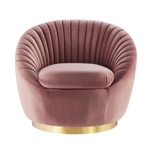Load image into Gallery viewer, Whirr Tufted Performance Velvet Swivel Chair by Modway
