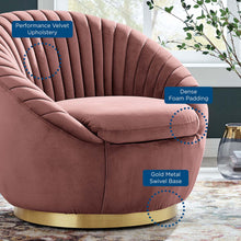 Load image into Gallery viewer, Whirr Tufted Performance Velvet Swivel Chair by Modway

