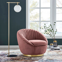 Load image into Gallery viewer, Whirr Tufted Performance Velvet Swivel Chair by Modway
