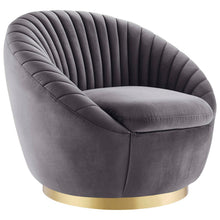 Load image into Gallery viewer, Whirr Tufted Performance Velvet Swivel Chair by Modway

