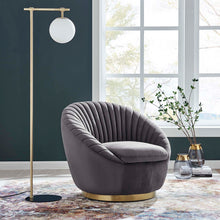 Load image into Gallery viewer, Whirr Tufted Performance Velvet Swivel Chair by Modway
