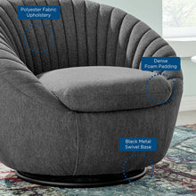 Load image into Gallery viewer, Whirr Tufted Fabric Swivel Chair by Modway
