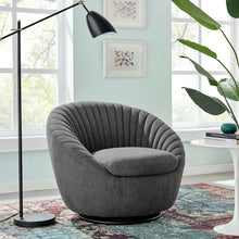 Load image into Gallery viewer, Whirr Tufted Fabric Swivel Chair by Modway
