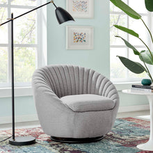 Load image into Gallery viewer, Whirr Tufted Fabric Swivel Chair by Modway
