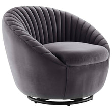 Load image into Gallery viewer, Whirr Tufted Performance Velvet Swivel Chair by Modway
