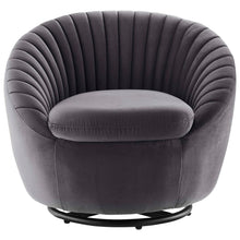 Load image into Gallery viewer, Whirr Tufted Performance Velvet Swivel Chair by Modway
