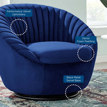 Load image into Gallery viewer, Whirr Tufted Performance Velvet Swivel Chair by Modway
