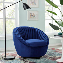 Load image into Gallery viewer, Whirr Tufted Performance Velvet Swivel Chair by Modway
