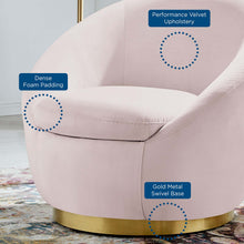 Load image into Gallery viewer, Buttercup Performance Velvet Swivel Chair by Modway
