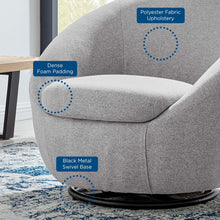 Load image into Gallery viewer, Buttercup Upholstered Fabric Swivel Chair by Modway
