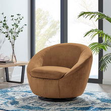 Load image into Gallery viewer, Buttercup Performance Velvet Swivel Chair by Modway
