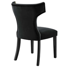 Load image into Gallery viewer, Curve Performance Velvet Dining Chairs Set of 2 by Modway
