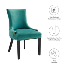 Load image into Gallery viewer, Marquis Performance Velvet Dining Chairs Set of 2 by Modway
