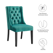 Load image into Gallery viewer, Baronet Performance Velvet Dining Chairs Set of 2 by Modway
