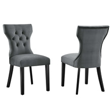 Load image into Gallery viewer, Silhouette Performance Velvet Dining Chairs - Set of 2
