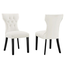 Load image into Gallery viewer, Silhouette Performance Velvet Dining Chairs Set of 2 by Modway
