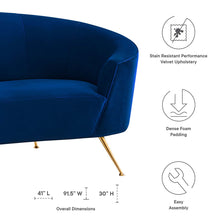 Load image into Gallery viewer, Marchesa Upholstered Performance Velvet Sofa by Modway

