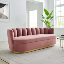 Load image into Gallery viewer, Victoria Channel Tufted Performance Velvet Sofa
