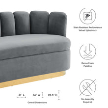 Load image into Gallery viewer, Victoria Channel Tufted Performance Velvet Sofa by Modway
