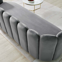 Load image into Gallery viewer, Victoria Channel Tufted Performance Velvet Sofa

