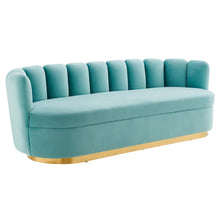 Load image into Gallery viewer, Victoria Channel Tufted Performance Velvet Sofa by Modway
