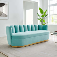 Load image into Gallery viewer, Victoria Channel Tufted Performance Velvet Sofa by Modway
