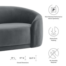 Load image into Gallery viewer, Contessa Performance Velvet Sofa by Modway
