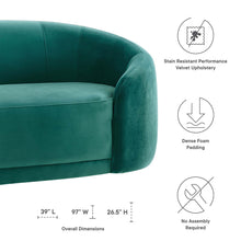 Load image into Gallery viewer, Contessa Performance Velvet Sofa by Modway
