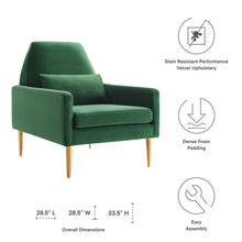 Load image into Gallery viewer, Liliana Performance Velvet Armchair by Modway
