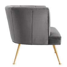 Load image into Gallery viewer, Veronica Channel Tufted Performance Velvet Armchair by Modway
