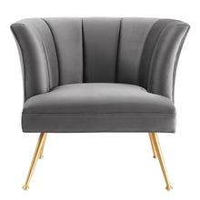 Load image into Gallery viewer, Veronica Channel Tufted Performance Velvet Armchair by Modway
