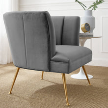 Load image into Gallery viewer, Veronica Channel Tufted Performance Velvet Armchair by Modway
