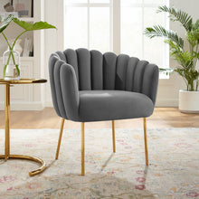Load image into Gallery viewer, Sanna Channel Tufted Performance Velvet Armchair by Modway
