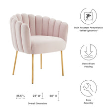 Load image into Gallery viewer, Sanna Channel Tufted Performance Velvet Armchair by Modway
