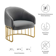 Load image into Gallery viewer, Legacy Performance Velvet Armchair by Modway
