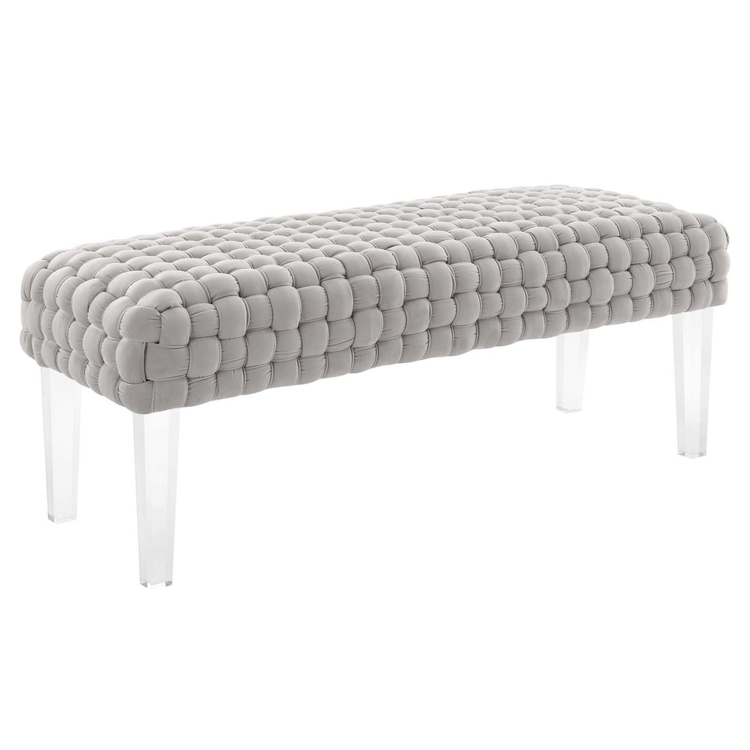 Prologue Woven Performance Velvet Ottoman by Modway