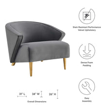 Load image into Gallery viewer, Odyssey Performance Velvet Armchair by Modway
