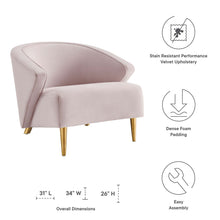 Load image into Gallery viewer, Odyssey Performance Velvet Armchair
