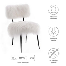 Load image into Gallery viewer, Skylar Sheepskin Chair by Modway
