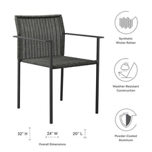 Load image into Gallery viewer, Lagoon Outdoor Patio Dining Armchairs Set of 2 by Modway
