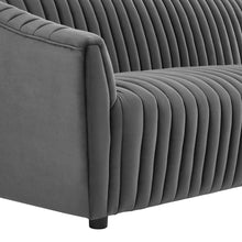Load image into Gallery viewer, Announce Performance Velvet Channel Tufted Sofa by Modway
