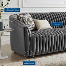 Load image into Gallery viewer, Announce Performance Velvet Channel Tufted Sofa by Modway
