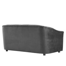 Load image into Gallery viewer, Announce Performance Velvet Channel Tufted Loveseat by Modway
